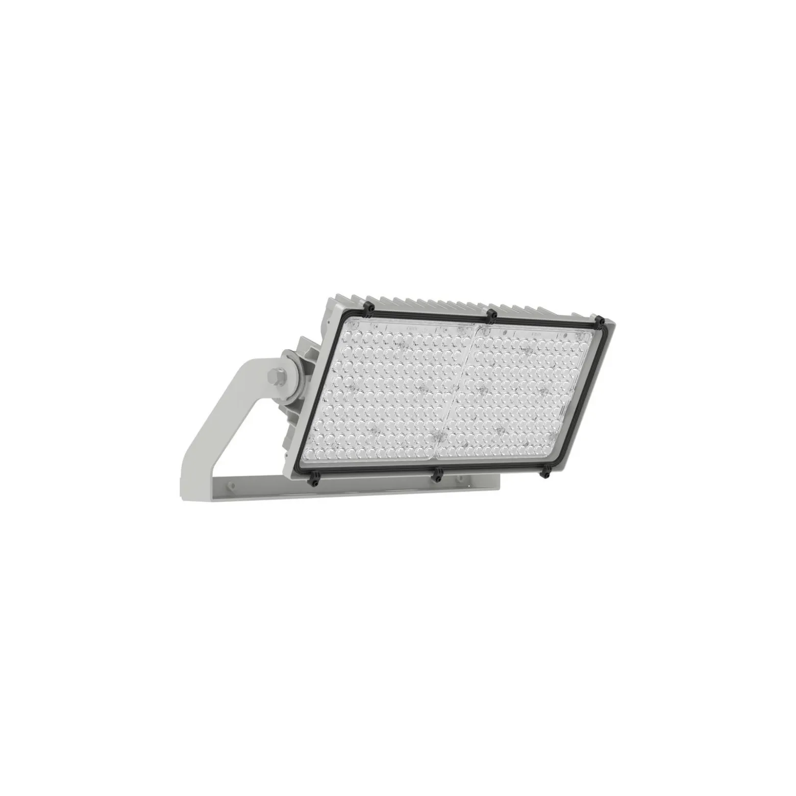 Ledvance LED Strålkastare Max Radial 45 Aluminium Grå 600W 76400lm 45D - 830 Varm Vit | IP66 - Symmetrisk
