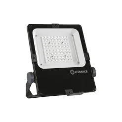 Ledvance LED Strålkastare Performance Svart 50W 6300lm 55x110D - 840 Kallvit | IP66 - Asymmetrisk