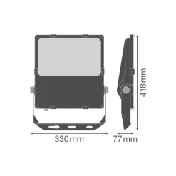 Ledvance LED Strålkastare Performance 100W 11900lm 55x110D - 830 Varm Vit | IP66 - Dali Dimbar - Asymmetrisk