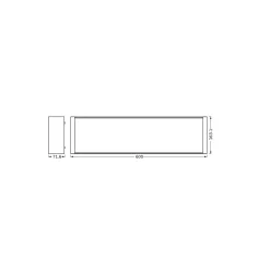 Ledvance LED Taklampa Office Line Wrap Vit 20W 2300lm - 840 Kallvit | Touchdimmerbar