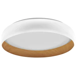 Ledvance LED Taklampa Orbis Livia Vit och Trä 36W 2000lm - 830 Varm Vit | Touchdimmerbar