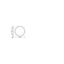 Ledvance LED Taklampa Vägglampa Badrumsbelysning Krom 18W 1250lm - 830-840 CCT | IP44