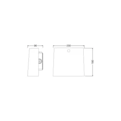 Ledvance LED Urban Väggpack Aluminium Grå 40W 4800lm - 840 Kallvit