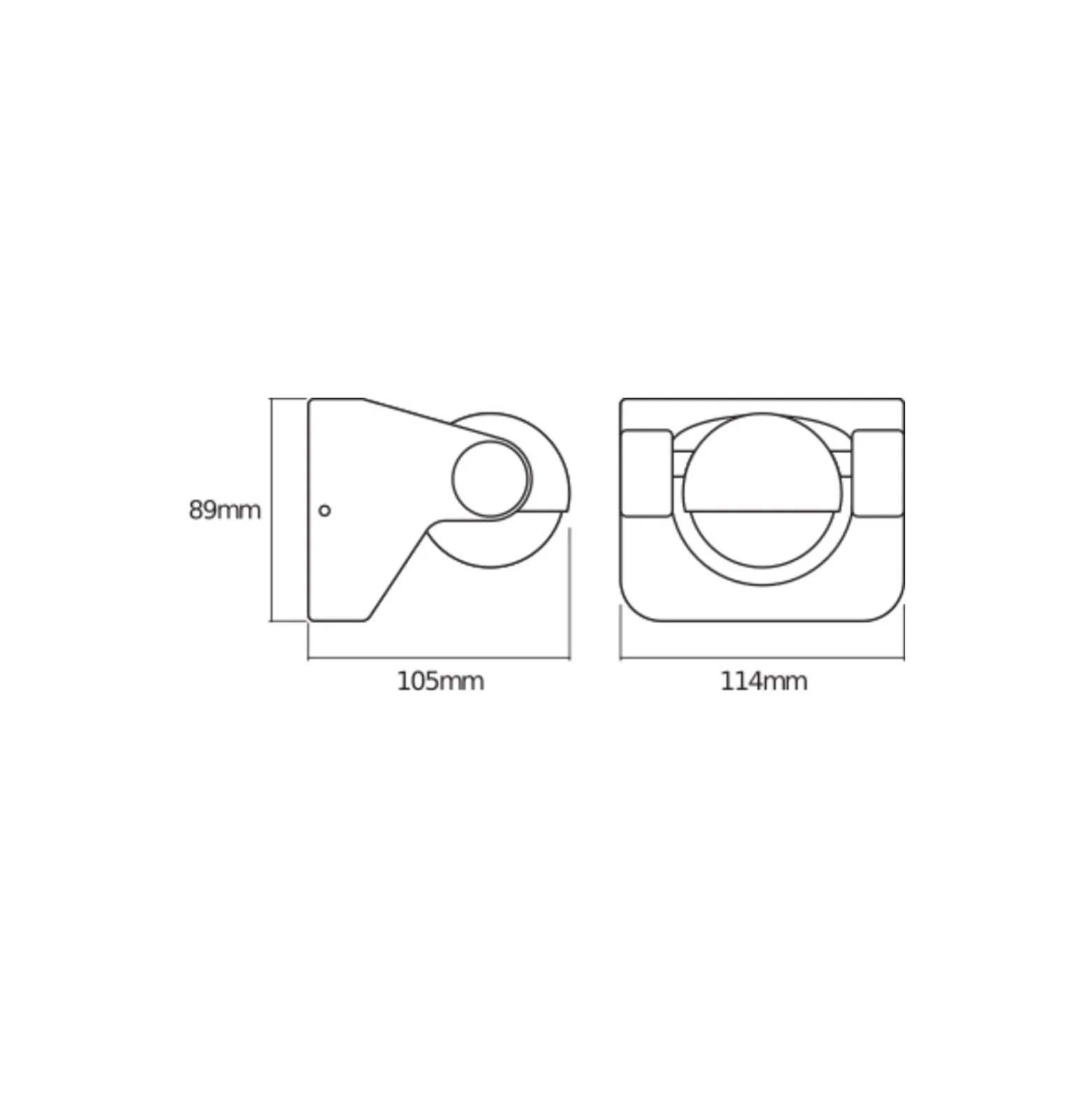 Ledvance LED Vägglampa Endura Stil Sfärisk Mörk Grå 8W - 830