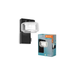 Ledvance LED Vägglampa Utomhus Orbis Flamma Svart 5W 350lm - 830-840 CCT | IP44