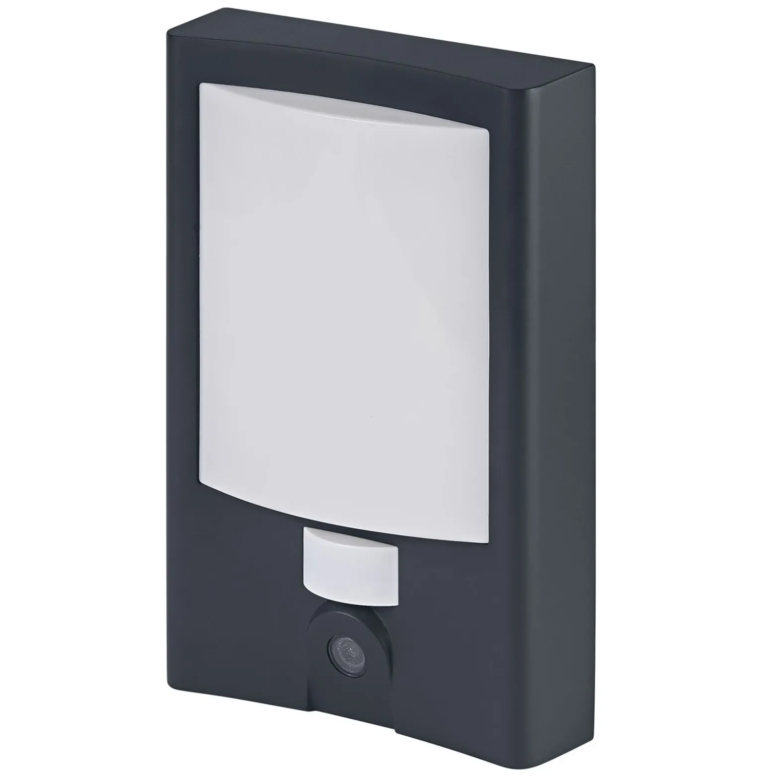 Ledvance LED Vägglampa Utomhus Kamera Grå 22W 1500lm - 830 Varm Vit | IP44 - Rörelse- och Ljussensor - Dimbar