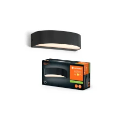 Ledvance LED Vägglampa Utomhus Endura Stil Grå 7W 450lm - 830 Varm Vit | IP65