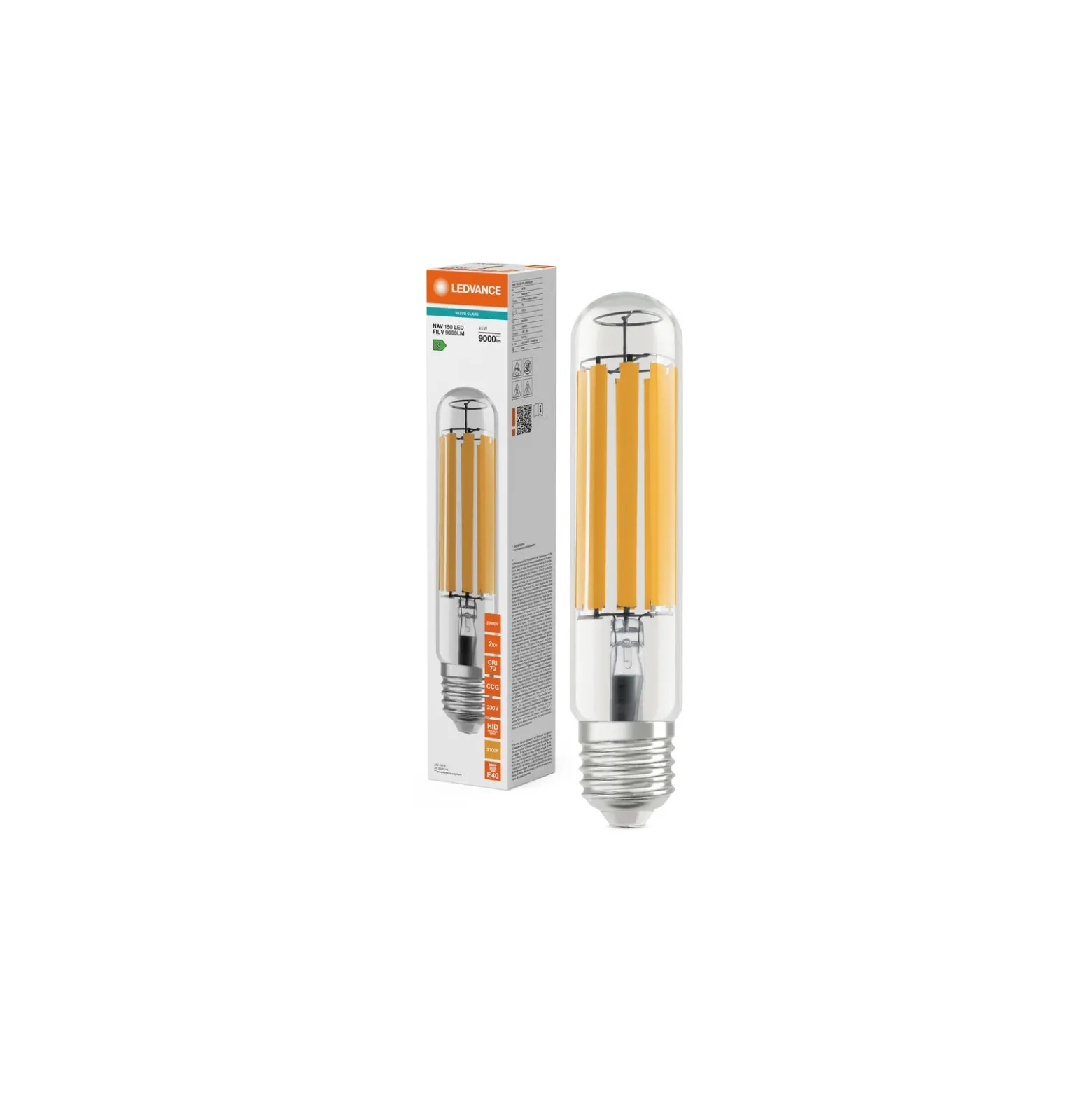 Ledvance NAV LED E40 Klar 45W 9000lm – 727 Extra Varm Vit | Ersättare 150W