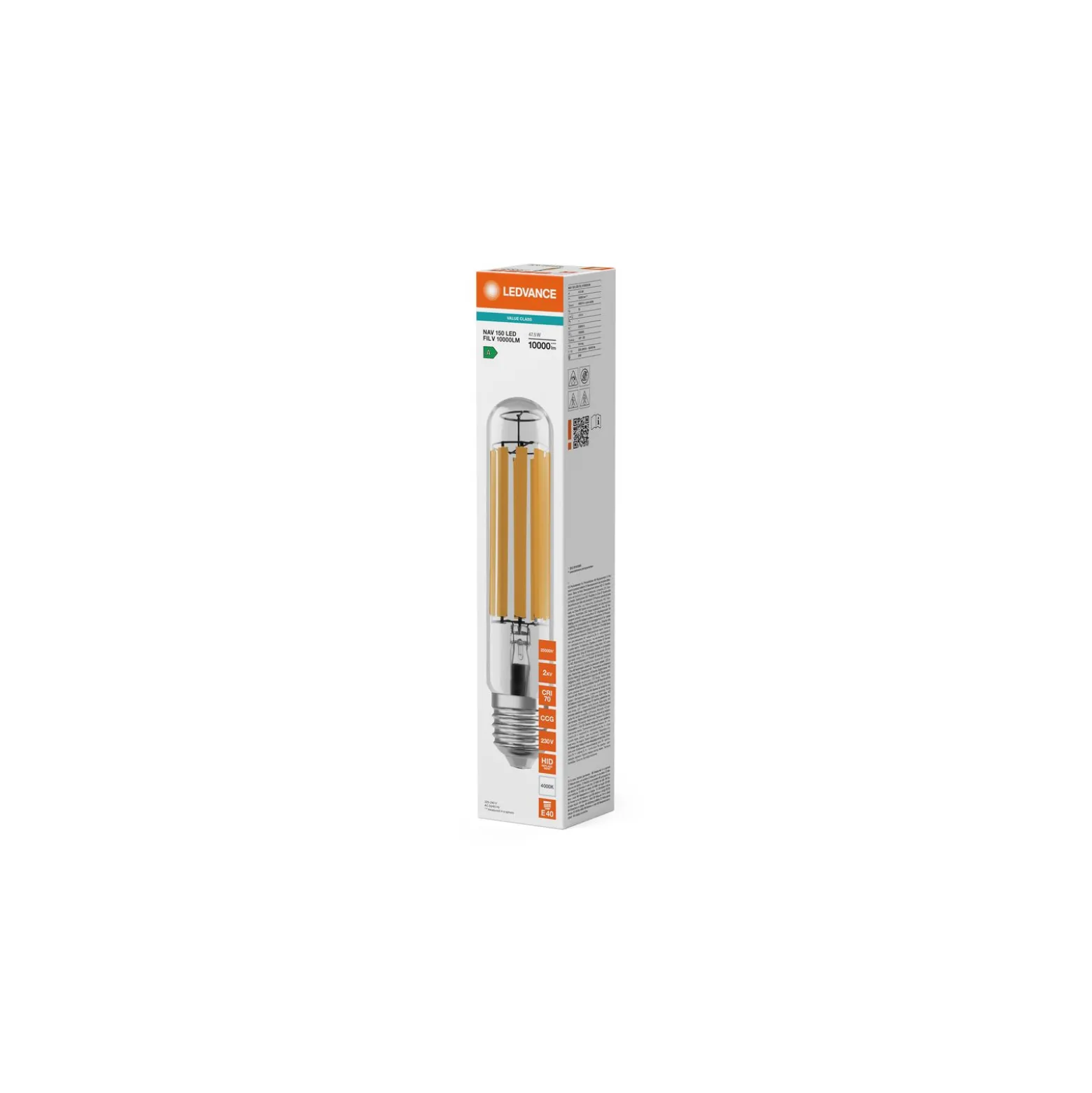 Ledvance NAV LED E40 Klar 47.5W 10000lm – 740 Kallvit | Ersättare 150W