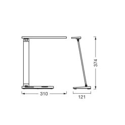Ledvance Office Line Desk Banker Bordslampa Vit 7W - 830-865 CCT | Dimbar