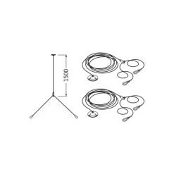 Ledvance Panel suspension Kit Upp till 150cm