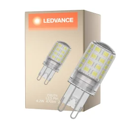 Ledvance Performance LED Capsule Klar G9 4.2W 470lm - 827 Extra Varm Vit | Ersättare 40W