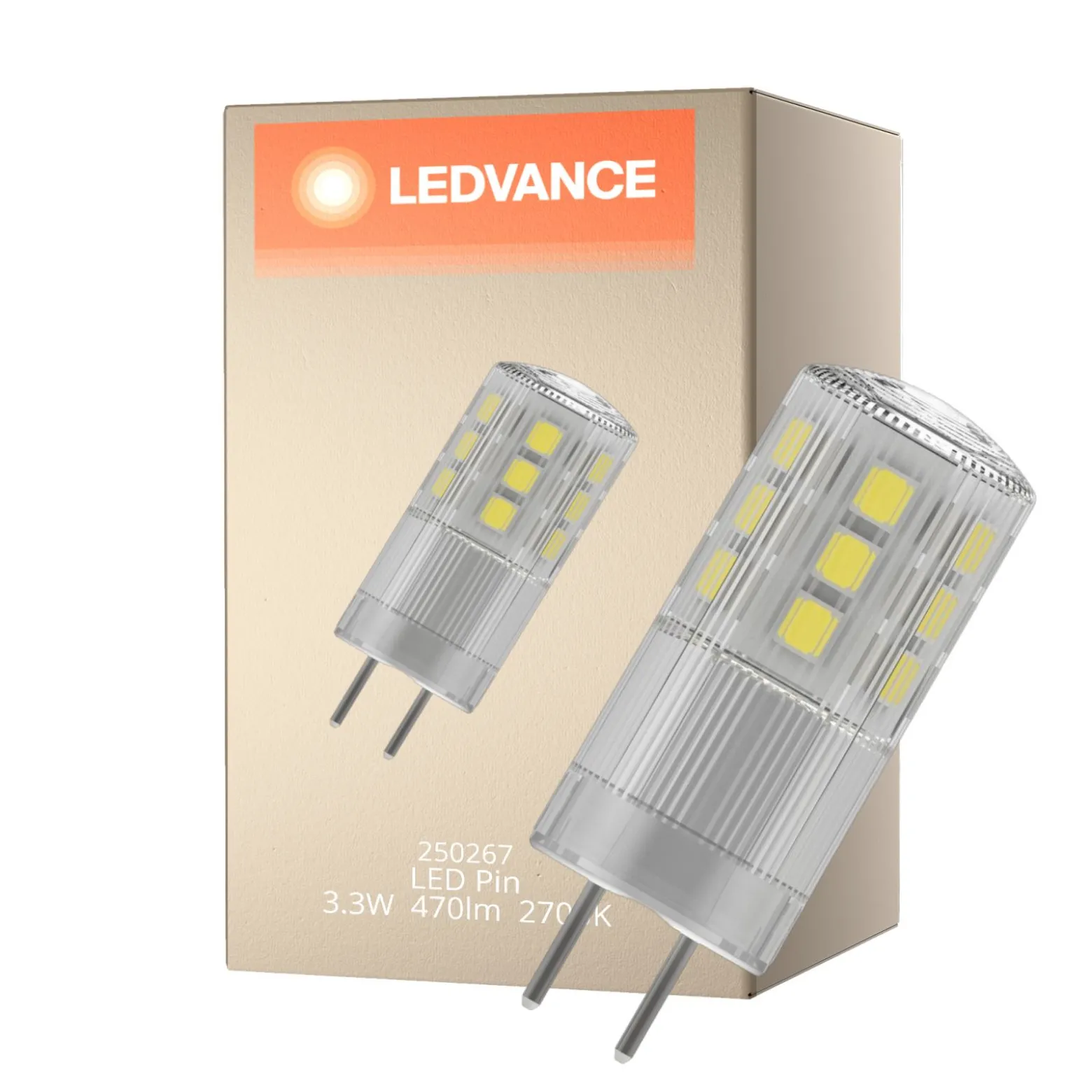 Ledvance Performance LED Capsule Klar GY6.35 3.3W 470lm - 827 Extra Varm Vit | Ersättare 40W