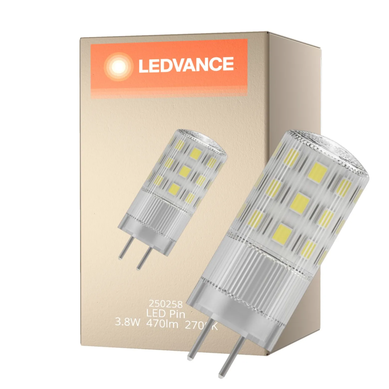 Ledvance Performance LED Capsule Klar GY6.35 3.8W 470lm - 827 Extra Varm Vit | Dimbar - Ersättare 40W