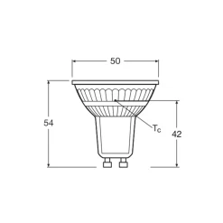 Ledvance Performance LED Spot Reflektor GU10 PAR16 2.6W 230lm 36D - 827 Extra Varm Vit | Ersättare 35W