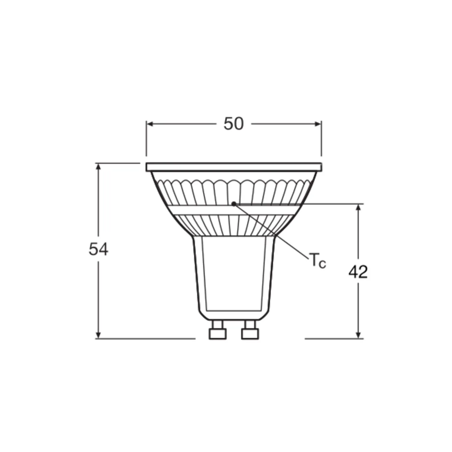 Ledvance Performance LED Spot Reflektor GU10 PAR16 2.6W 230lm 36D - 840 Kallvit | Ersättare 35W