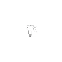 Ledvance Performance LED Spot E27 R63 4.9W 345lm 36D - 927 Extra Varm Vit | Bästa färgåtergivning - Dimbar - Ersättare 60W