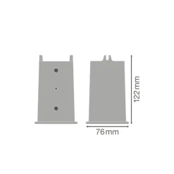 LEDVANCE Pole Adaptor gatubelysning Flex reduction | 60 to 42mm