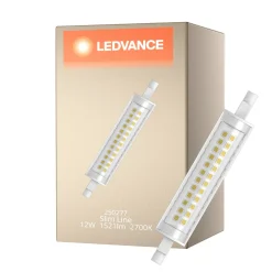 Ledvance Slim Line LED R7s 118mm Klar 12W 1521lm - 827 Extra Varm Vit | Ersättare 100W