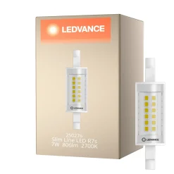 Ledvance Slim Line LED R7s 78mm Klar 7W 806lm - 827 Extra Varm Vit | Ersättare 60W