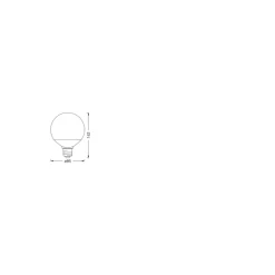 Ledvance Smart+ Matter E27 G95 14W 1521lm - 827-865 Justerbar Vit | RGBW - Dimbar - Ersättare 100W