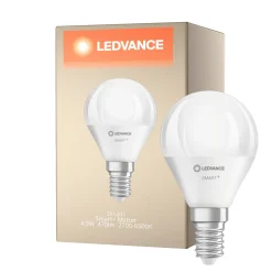 Ledvance Smart+ Matter E14 P45 4.9W 470lm - 827-865 Justerbar Vit | RGBW - Dimbar - Ersättare 40W