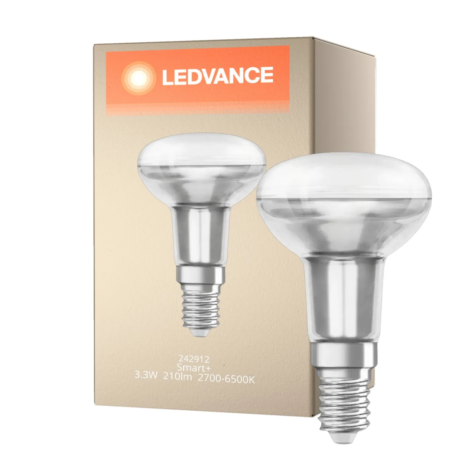 Ledvance Smart+ Wifi E14 Spot 3W 210lm - 827-865 Justerbar Vit | RGBW - Ersättare 25W