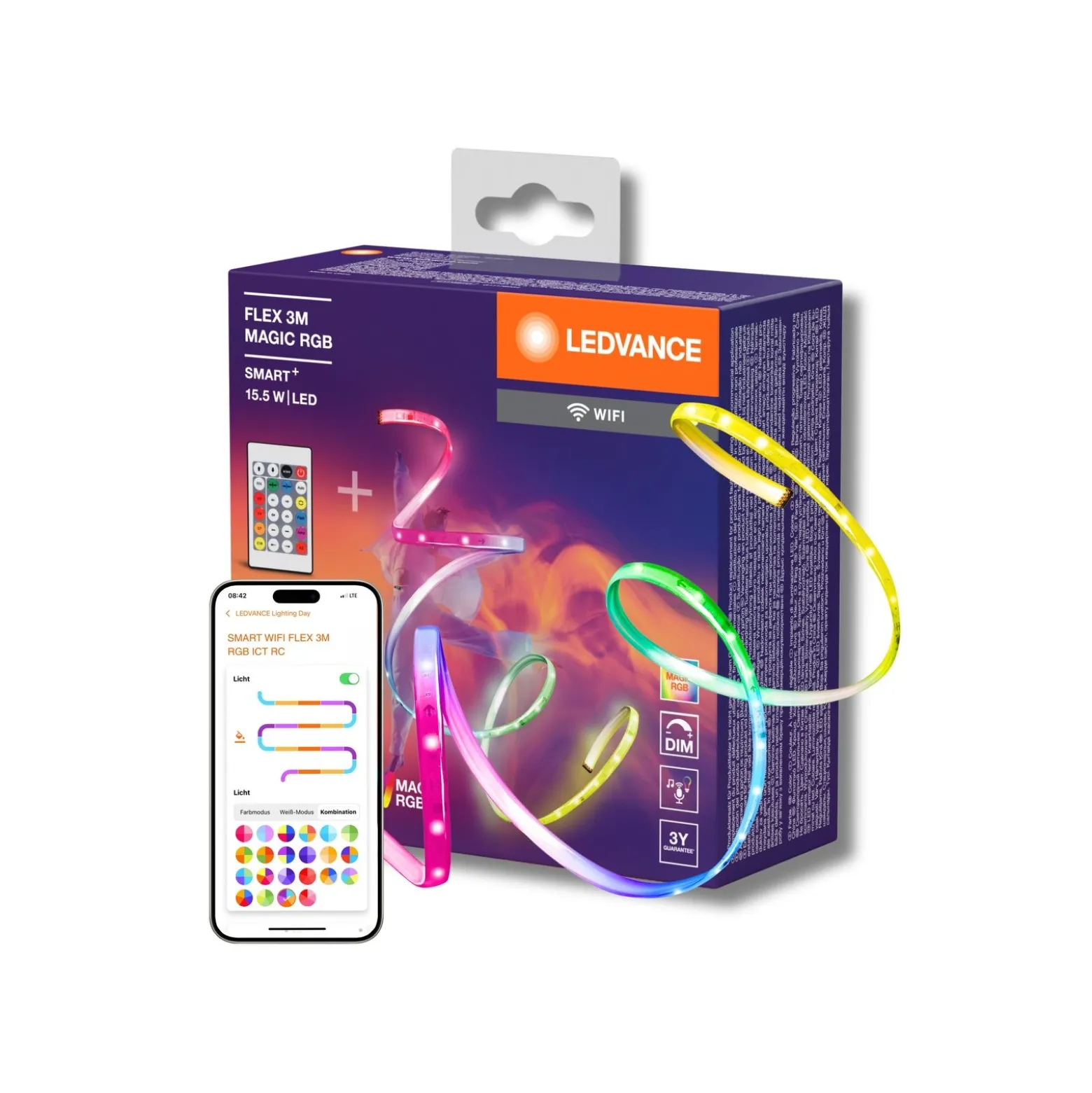 Ledvance Smart+ Wifi Led-Ljusslingor Magic 15W 220-240v | RGB - IP20