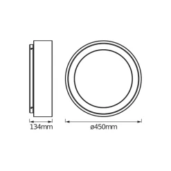 Ledvance Smart+ Wifi LED Plafond Orbis 45cm 24W 2800lm - 830-865 Justerbar Vit | Dimbar