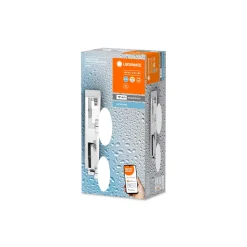 Ledvance Smart+ Wifi LED Vägglampa Badrumsbelysning Silver 12W 800lm - 830-865 Justerbar Vit | IP44