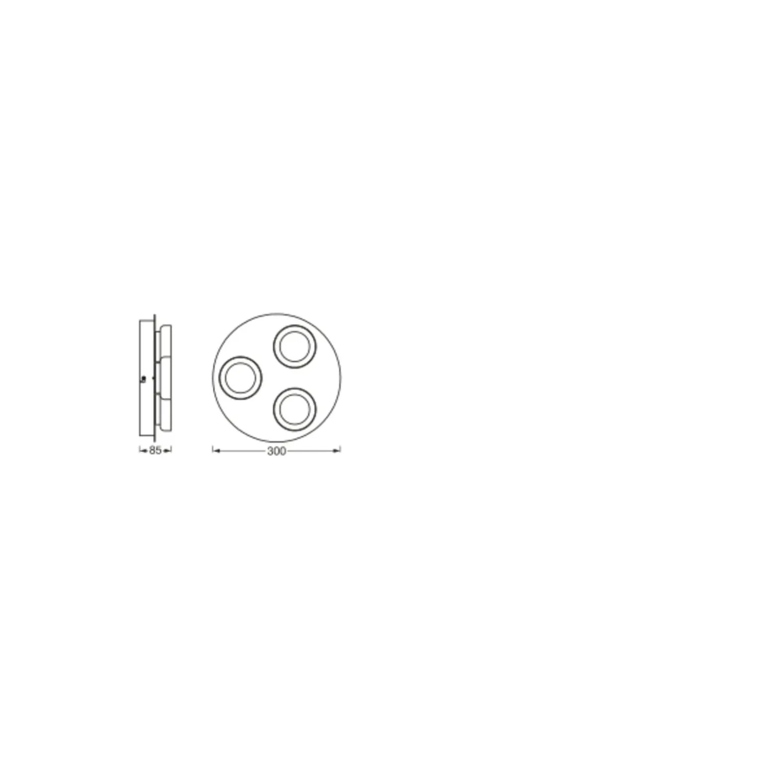Ledvance Smart+ Wifi LED Vägglampa Badrumsbelysning Runda Silver 18W 1100lm - 830-865 Justerbar Vit | IP44