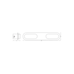 Ledvance Smart+ Wifi LED Vägglampa Badrumsbelysning Silver 15W 1100lm - 830-865 Justerbar Vit | IP44