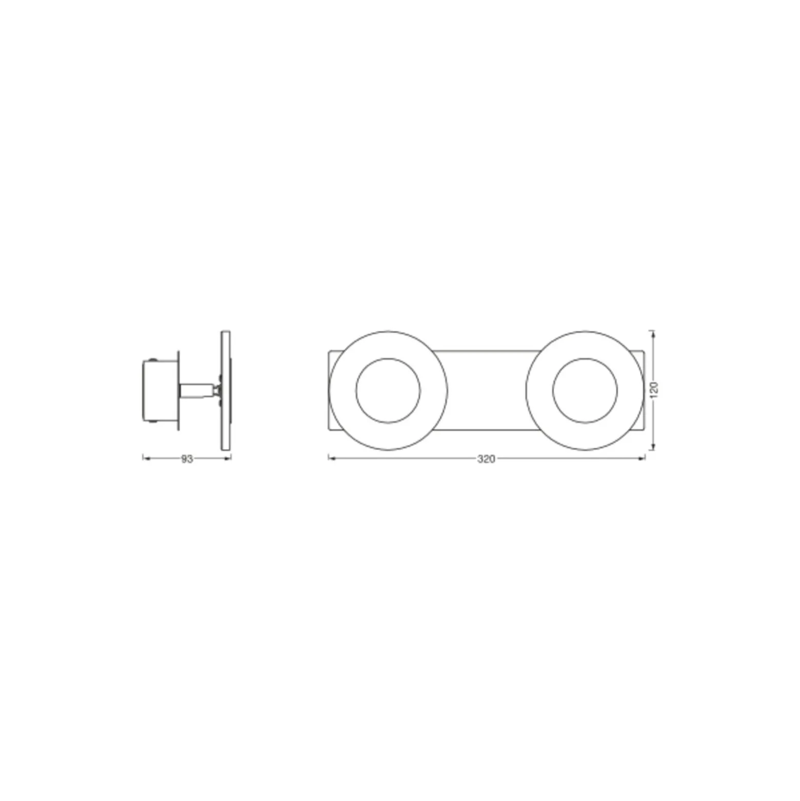 Ledvance Smart+ Wifi LED Vägglampa Utomhus Silver 15W 800lm - 830-865 Justerbar Vit | IP44