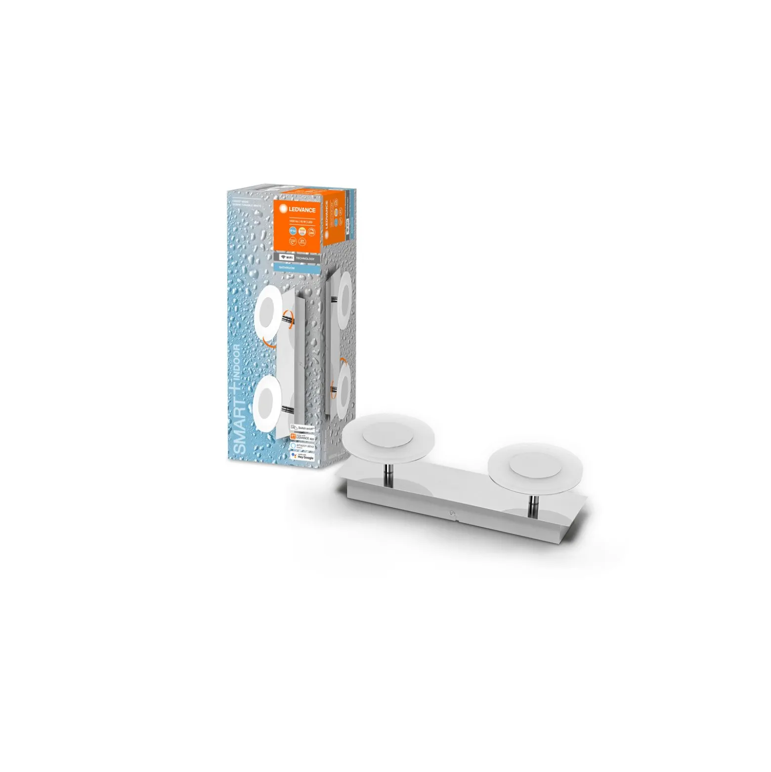 Ledvance Smart+ Wifi LED Vägglampa Utomhus Silver 15W 800lm - 830-865 Justerbar Vit | IP44
