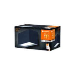 Ledvance Smart+ WiFi Vägglampa Brick Mörk Grå Utomhus 14W 600lm - 830 | RGBW