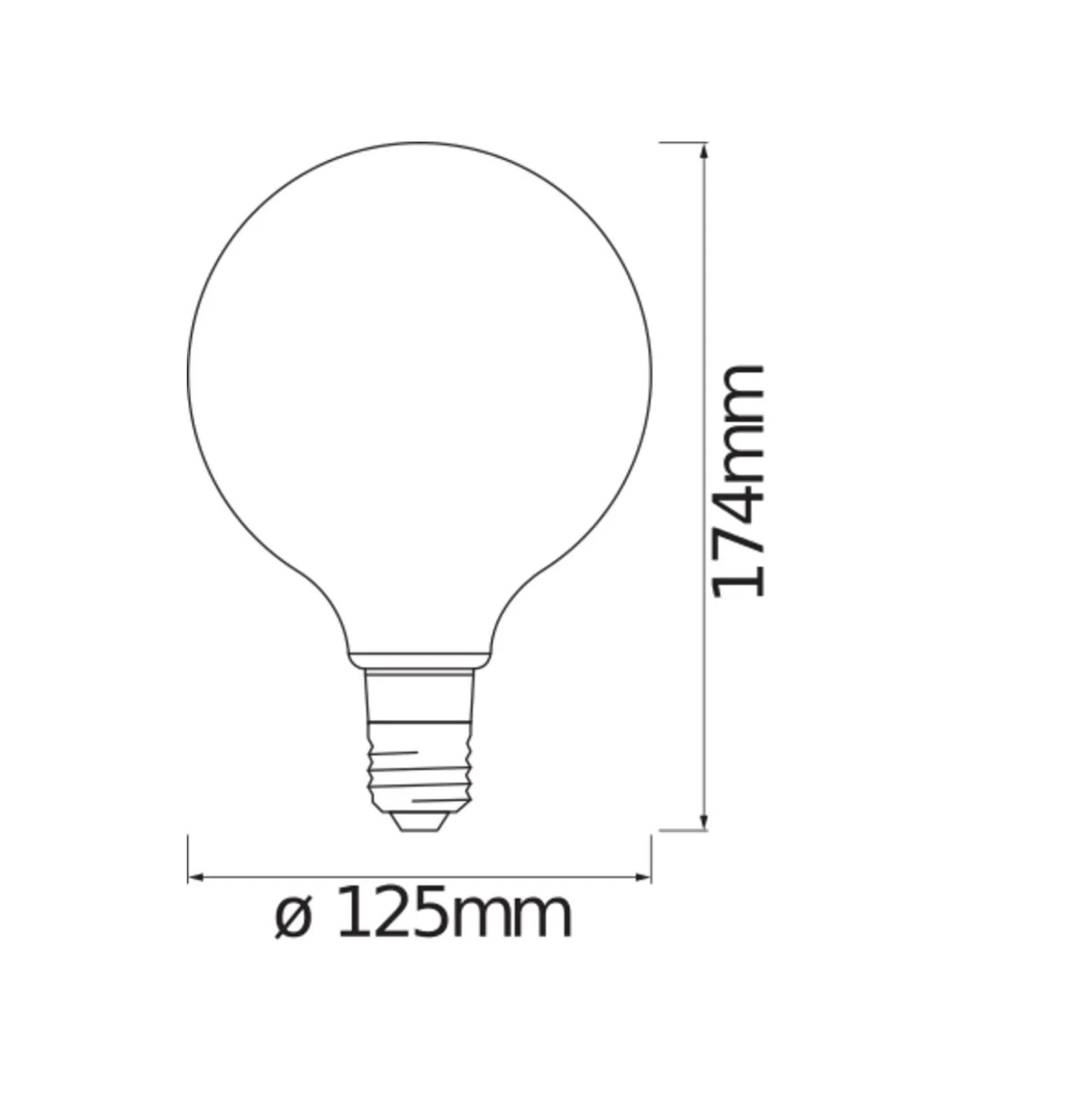 Ledvance Smart+ Zigbee E27 G125 6W 680lm - 824 Extra Varm Vit | Dimbar - Ersättare 60W