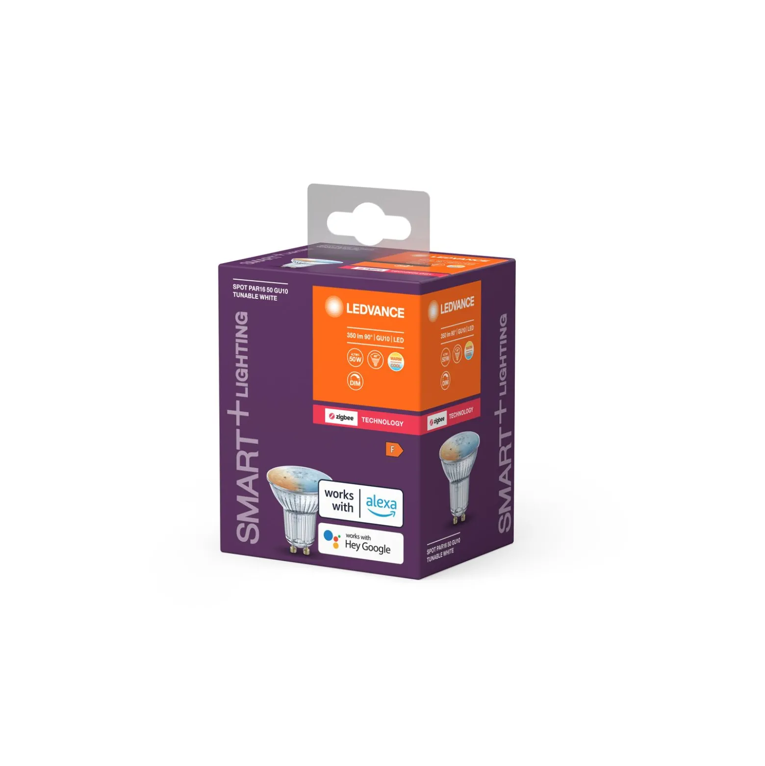Ledvance Smart+ Zigbee GU10 Spot 4.7W 350lm 45D - 827-865 Justerbar Vit | Dimbar - Ersättare 50W