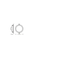 Ledvance Smart+ Zigbee LED Downlight 12W 1000lm 180D - 830-865 Justerbar Vit | 170mm - Utskärning 145mm - RGBW - Zigbee Dimbar