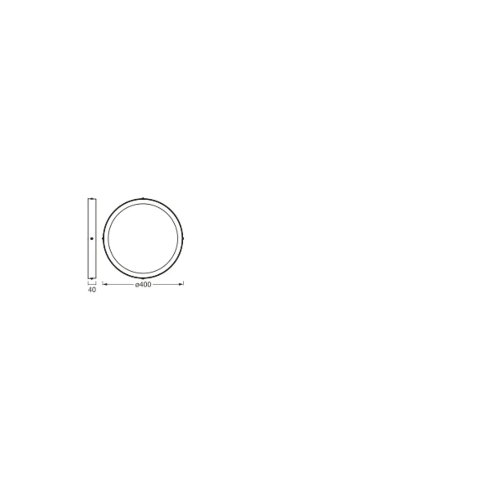 Ledvance Smart+ Zigbee LED Downlight 22W 1800lm 180D - 830-865 Justerbar Vit | 400mm - Zigbee Dimbar