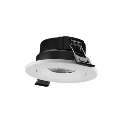 Ledvance Spot Combo Fire Rated Adjust MS Plast Vit 7W 840lm 60D - 860 Dagsljus | Utskärning 80 - IP65 - Dimbar