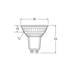 Ledvance Superior LED Spot Reflektor GU10 PAR16 4.5W 350lm 36D - 818-827 Dim to Warm | Dimbar - Ersättare 50W