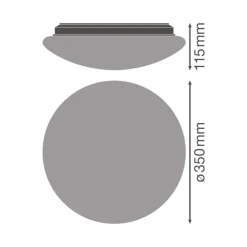 Ledvance Surface Cirkulär 350 Vit 18W 1440lm - 840 Kallvit | IP44 - Sensor - Ersättare 2x18W
