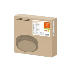 Ledvance Surface Plafond 250 10W 830 800lm Vit IP65 | Nödbelysning 3H Sensor - Varm Vit