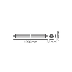 Ledvance Vattentät Allmänbruksarmatur Fukttät FLEX Kabelgenomföring 34W 5600lm - 840 Kallvit | 120cm - Ersättare 2x36W