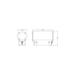 Ledvance Vägglampa Urban Vario Aluminium Grå Up & Down 27W 2700lm - 830-840 CCT | IP65 - Dali Dimbar
