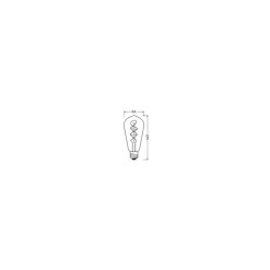 Ledvance Vintage 1906 LED E27 Edison 4W 140lm - 818 Extra Varm Vit | Ersättare 15W