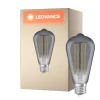 Ledvance Vintage 1906 LED E27 Edison Smoke 11W 500lm - 818 Extra Varm Vit | Dimbar - Ersättare 42W