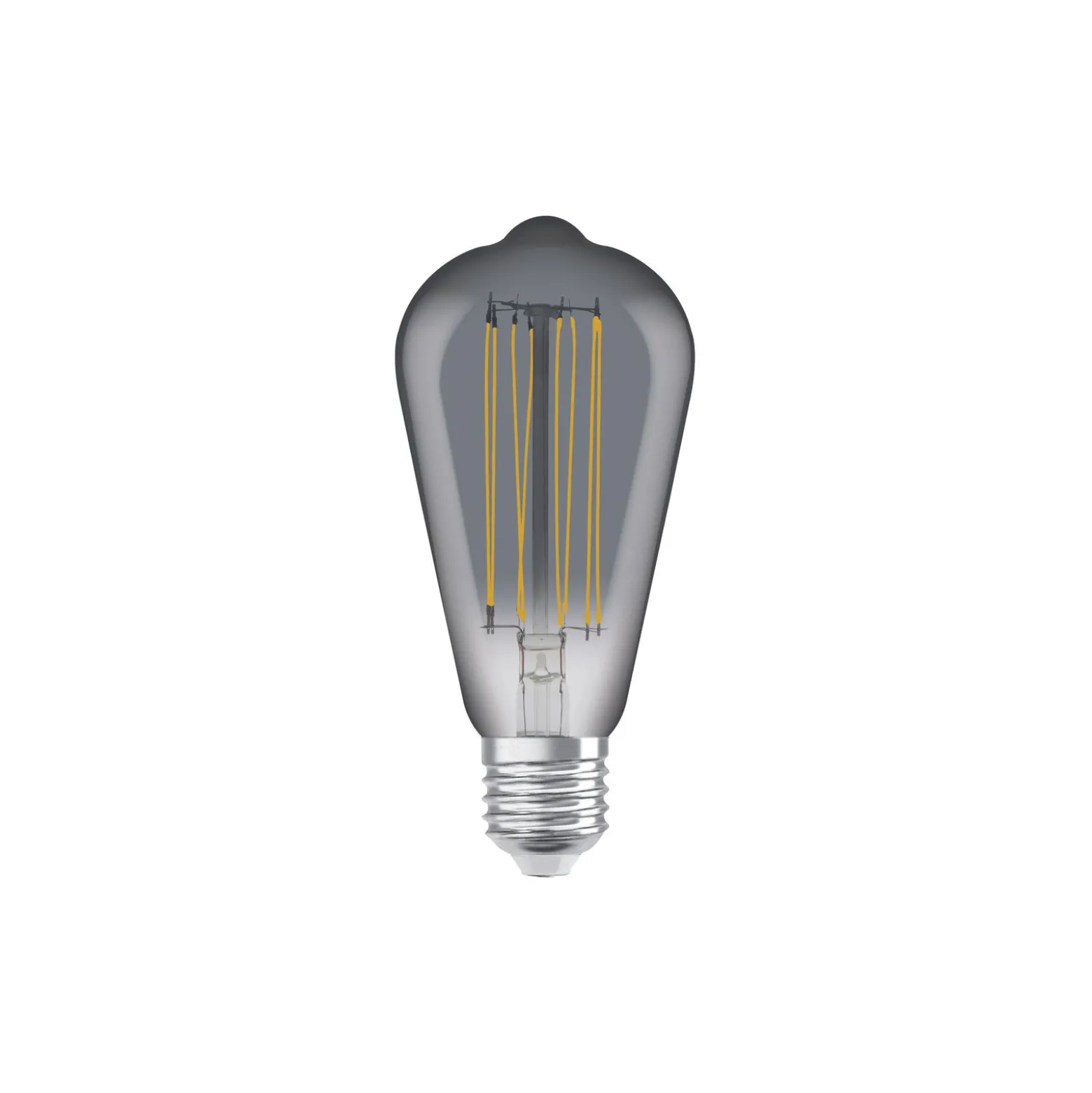 Ledvance Vintage 1906 LED E27 Edison Smoke 11W 500lm - 818 Extra Varm Vit | Dimbar - Ersättare 42W