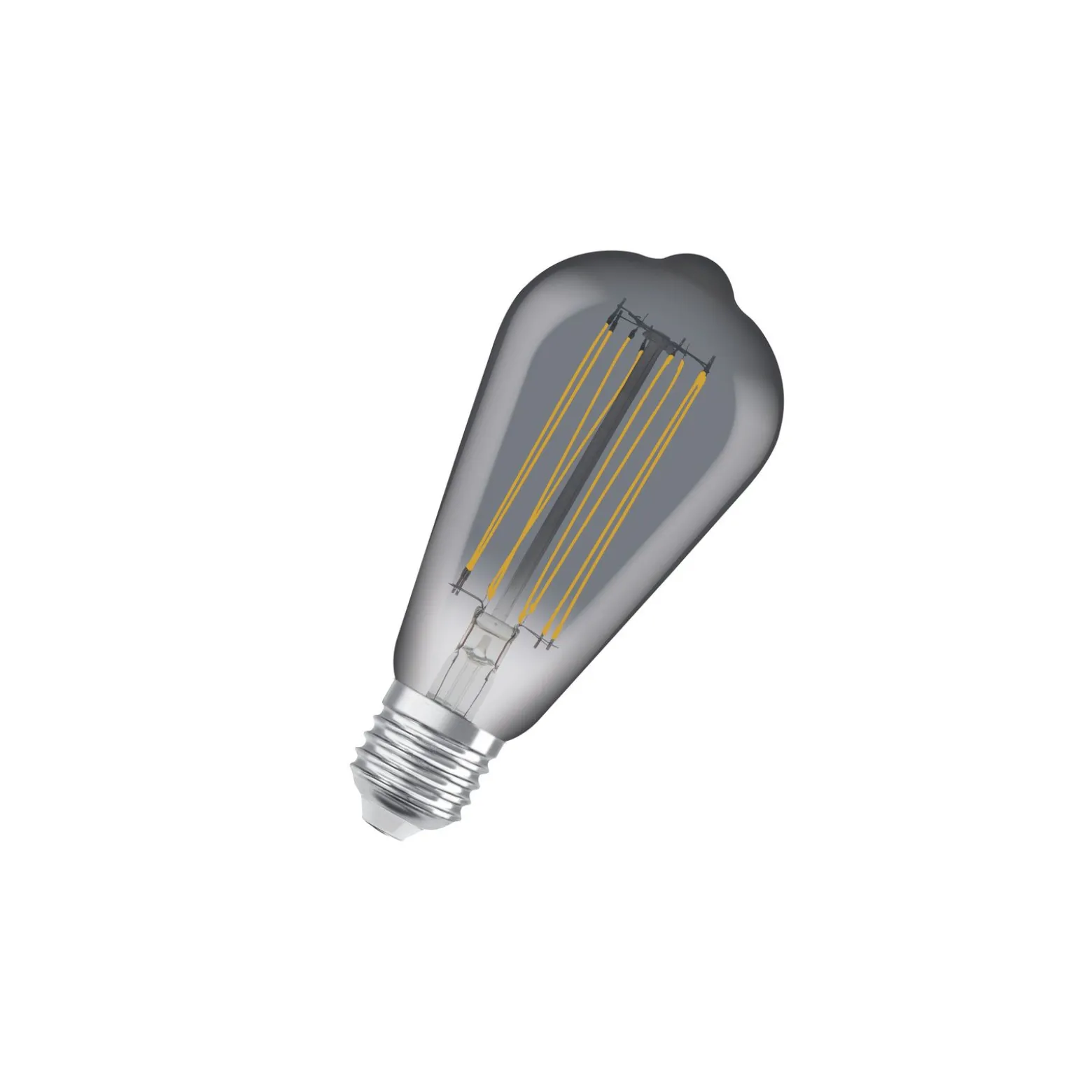 Ledvance Vintage 1906 LED E27 Edison Smoke 11W 500lm - 818 Extra Varm Vit | Dimbar - Ersättare 42W