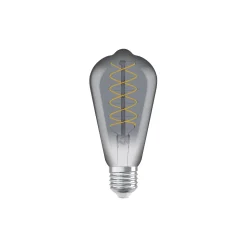 Ledvance Vintage 1906 LED E27 Edison Smoke 7.8W 360lm - 818 Extra Varm Vit | Dimbar - Ersättare 30W